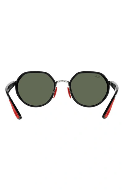 Ray Ban Rb3703m Scuderia Ferrari Collection Irregular Sunglasses In Metallic