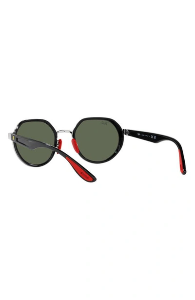 Ray Ban Rb3703m Scuderia Ferrari Collection Irregular Sunglasses In Metallic
