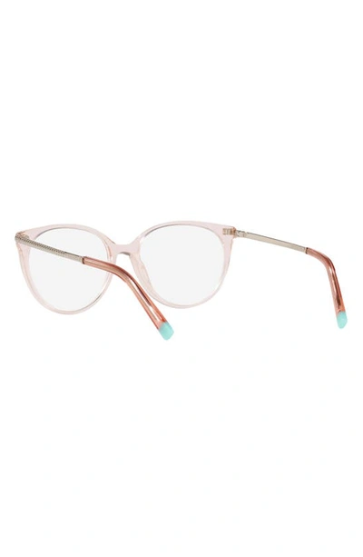 Shop Tiffany & Co 54mm Phantos Optical Glasses In Nude