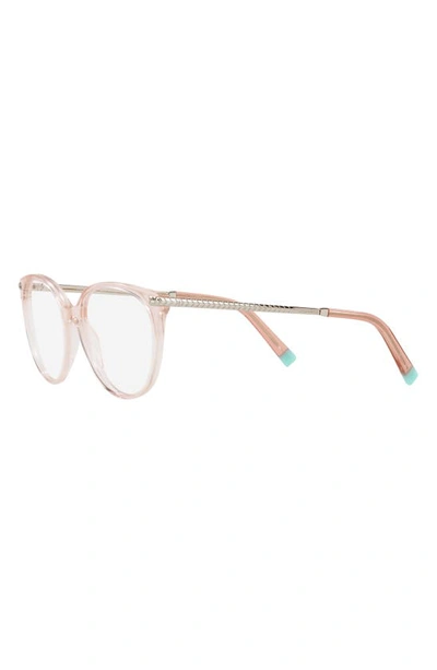 Shop Tiffany & Co 54mm Phantos Optical Glasses In Nude