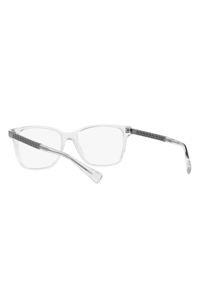 Shop Versace 53mm Square Optical Glasses In Crystal