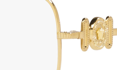 Shop Versace 54mm Irregular Square Optical Glasses In Gold