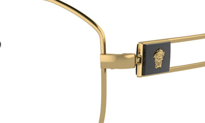 Shop Versace 57mm Pilot Optical Glasses In Gold