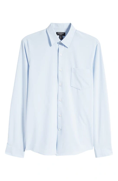 Shop Nordstrom Solid Button-up Shirt In Blue Skyway