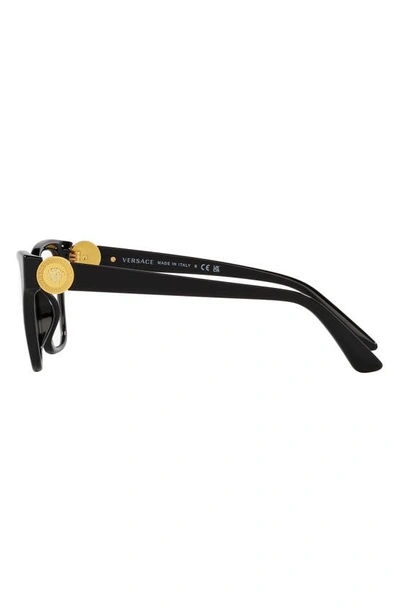 Shop Versace 52mm Irregular Optical Glasses In Black
