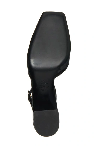 Shop Valentino One Stud Ankle Strap Sandal In K97 Nero/ Bianco/ Nero