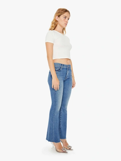 Shop Mother Petites The Lil' Weekender Fray A Groovy Kind Of Love Jeans In Blue
