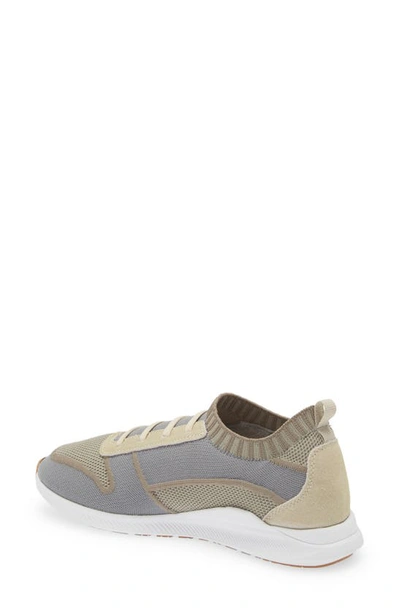 Shop Naot Adonis Slip-on Sneaker In Beige/ Grey Knit