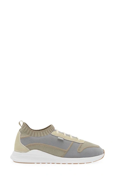 Shop Naot Adonis Slip-on Sneaker In Beige/ Grey Knit
