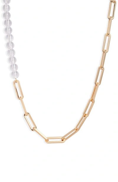 Shop Jenny Bird Lyra Necklace In Gold/ Clear