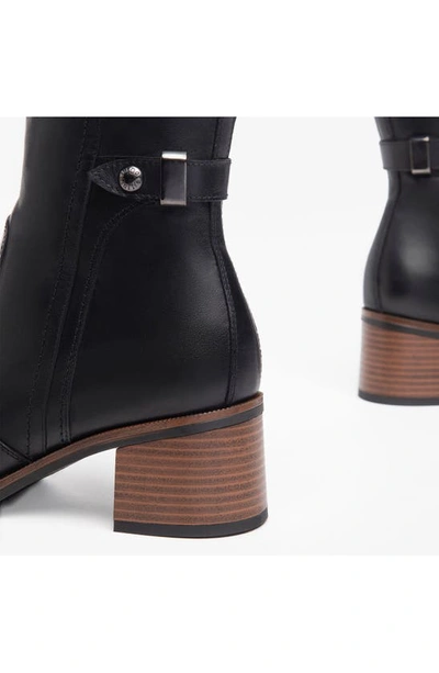 Shop Nerogiardini Square Toe Bootie In Black