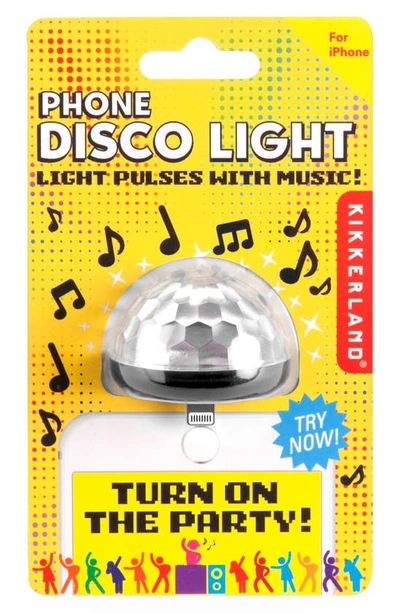 Kikkerland Design Phone Disco Light In Black