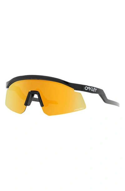 Oakley Hydra 37mm Prizm™ Semirimless Wrap Shield Sunglasses In Black Gold