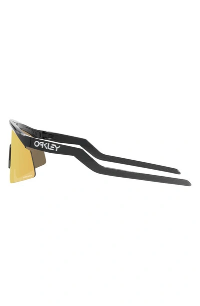 Oakley Hydra 37mm Prizm™ Semirimless Wrap Shield Sunglasses In Black Gold