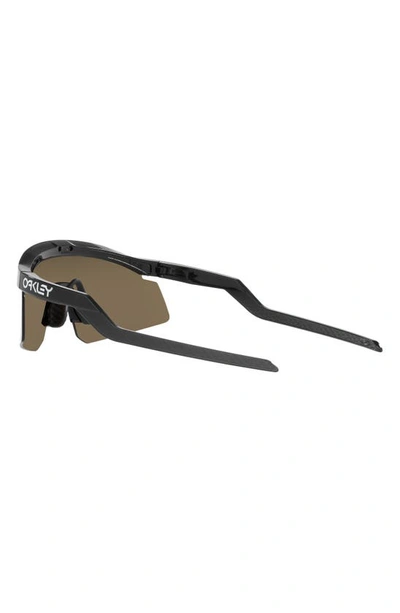 Oakley Hydra 37mm Prizm™ Semirimless Wrap Shield Sunglasses In Black Gold