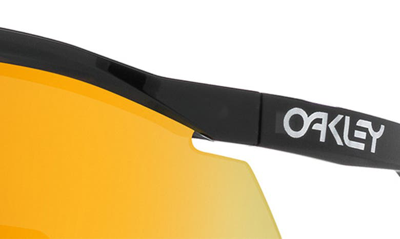 Oakley Hydra 37mm Prizm™ Semirimless Wrap Shield Sunglasses In Black Gold