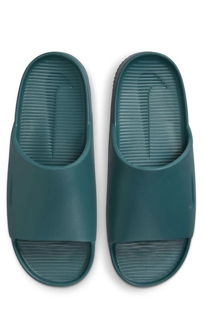 Shop Nike Calm Slide Sandal In Geode Teal/ Geode Teal