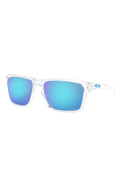 Oakley 58mm Rectangle Sunglasses In Sapphire