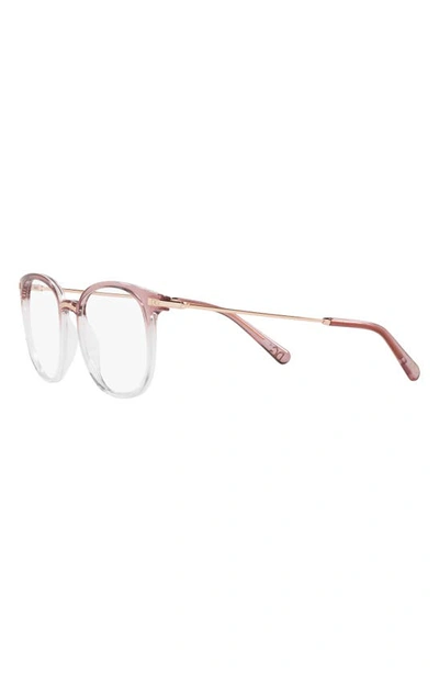 Shop Dolce & Gabbana 52mm Browline Glasses In Pink Gradient