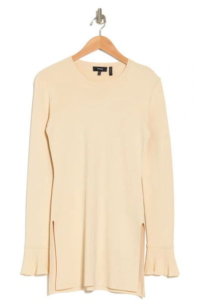 Shop Theory Milania Bell Sleeve Knit Tunic In Wood Ash