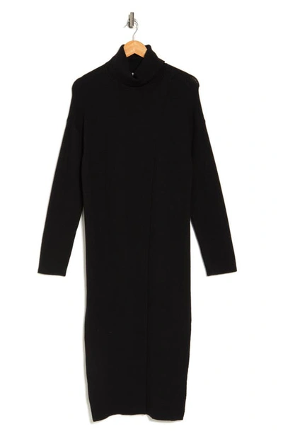 By Design Brenda Turtleneck Maxi Dress In Black