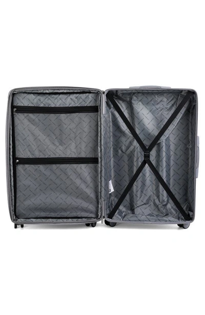 Shop Vince Camuto Set Of Two Zeke 20" Hardshell Spinner Suitcase In Silver