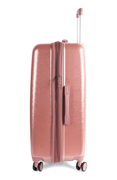 Shop Vince Camuto Set Of Three Ayden Hardshell Spinner Suitcase In Rosegold