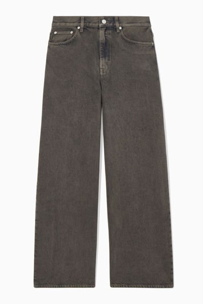 Shop Cos Tide Jeans - Wide In Brown
