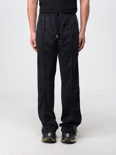 Shop Versace Jogger Pants In Technical Fabric In Black