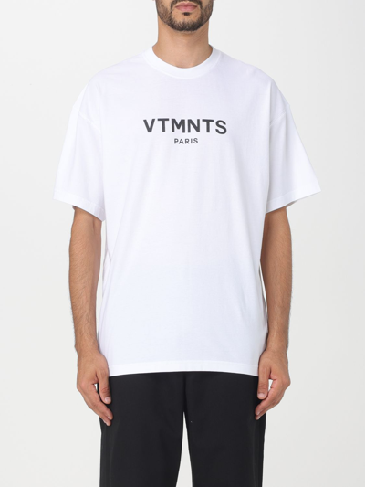 Shop Vtmnts T-shirt  Men Color White