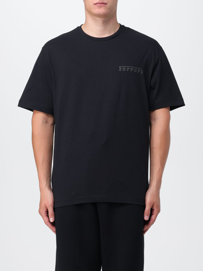 Shop Ferrari T-shirt  Men Color Black