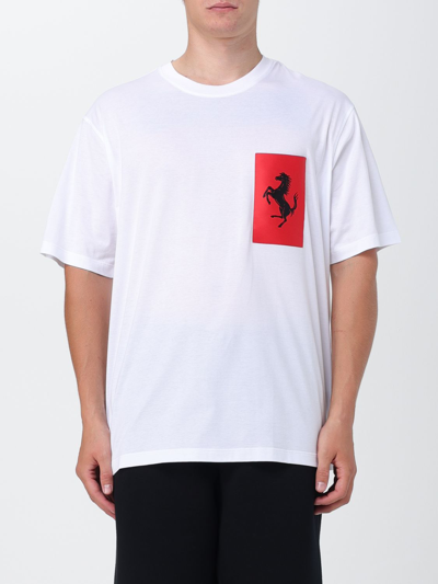 Shop Ferrari T-shirt  Men Color White