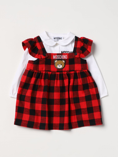Shop Moschino Baby Romper  Kids Color Red