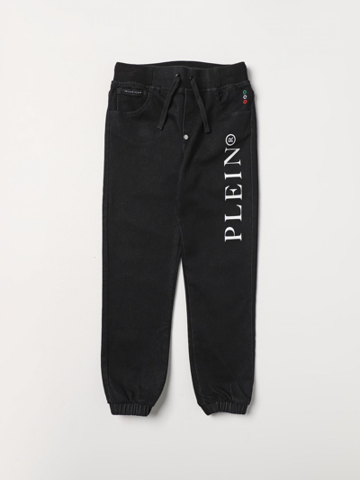 Shop Philipp Plein Pants  Kids Color Black