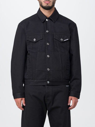Vtmnts Embroidered Logo Jacket In Black