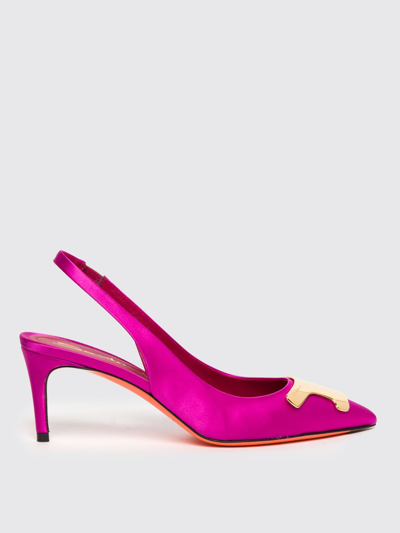 Shop Santoni High Heel Shoes  Woman Color Violet