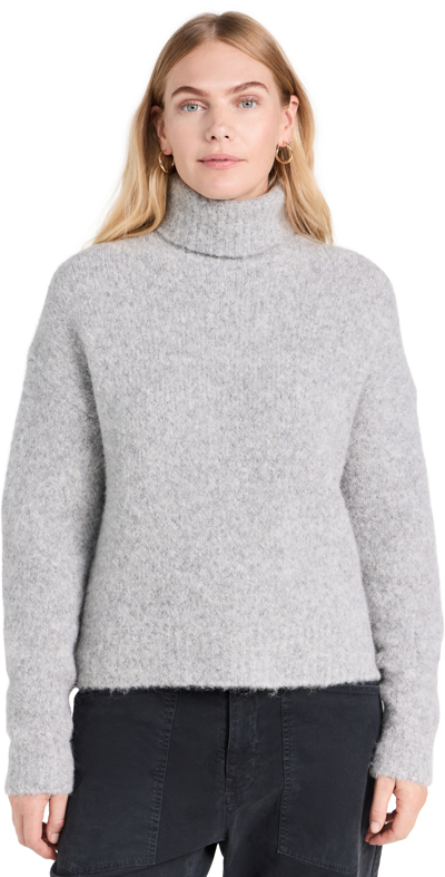 Shop Nili Lotan Sierra Sweater Light Grey Melange