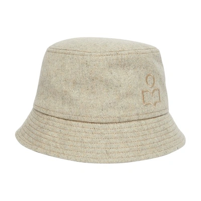 Shop Isabel Marant Haley Bucket Hat In Sand
