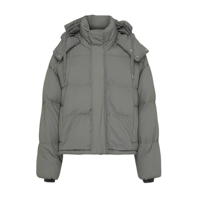 Shop Ami Alexandre Mattiussi Down Jacket In Mineral_grey