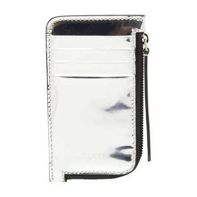 Shop Isabel Marant Kochi Wallet In Silver