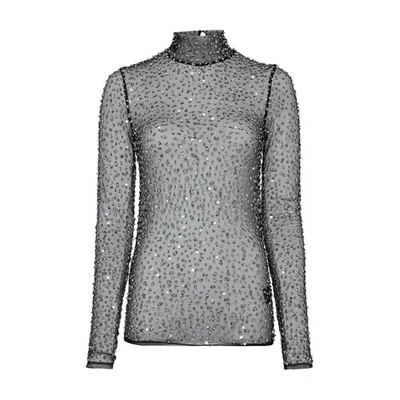 Shop Isabel Marant Todiz Sweater In Silver