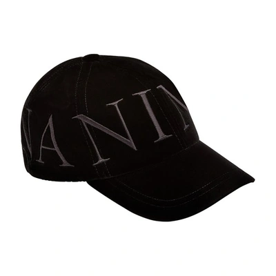 Shop Nina Ricci Velvet Baseball Cap In Black