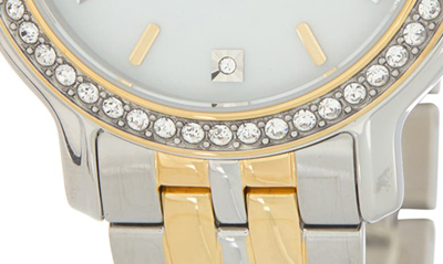 Shop Bulova Crystal Two-tone Bracelet Strap Watch