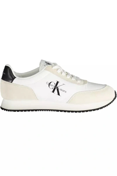 Shop Calvin Klein White Nylon Men's Sneaker