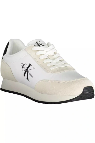 Shop Calvin Klein White Nylon Men's Sneaker