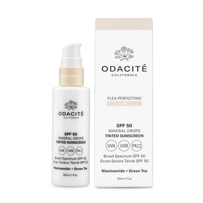 Shop Odacite Spf 50 Flex-perfecting™ Mineral Drops Tinted Sunscreen