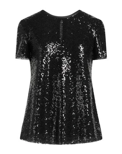 Shop Emporio Armani Woman Top Black Size 10 Polyester