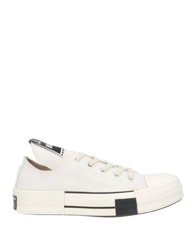 Shop Converse X Drkshdw Woman Sneakers Off White Size 6.5 Textile Fibers