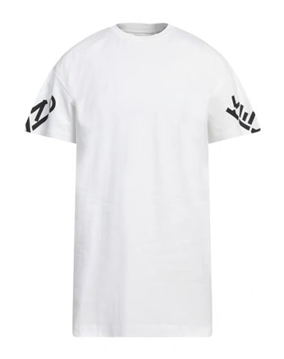 Shop Kenzo Man T-shirt White Size Xs Cotton