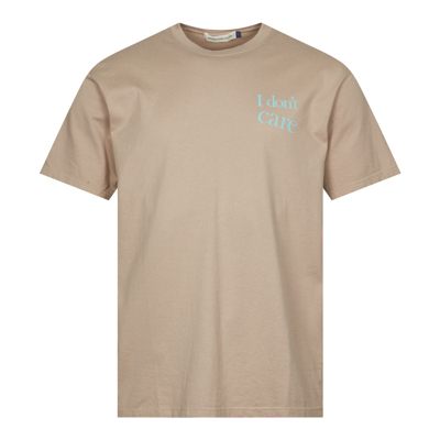 Shop Undercover I Don&#039;t Care T-shirt In Beige